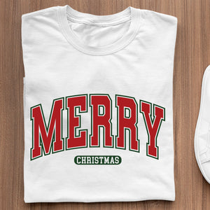 T-Shirt Merry Christmas Varsity