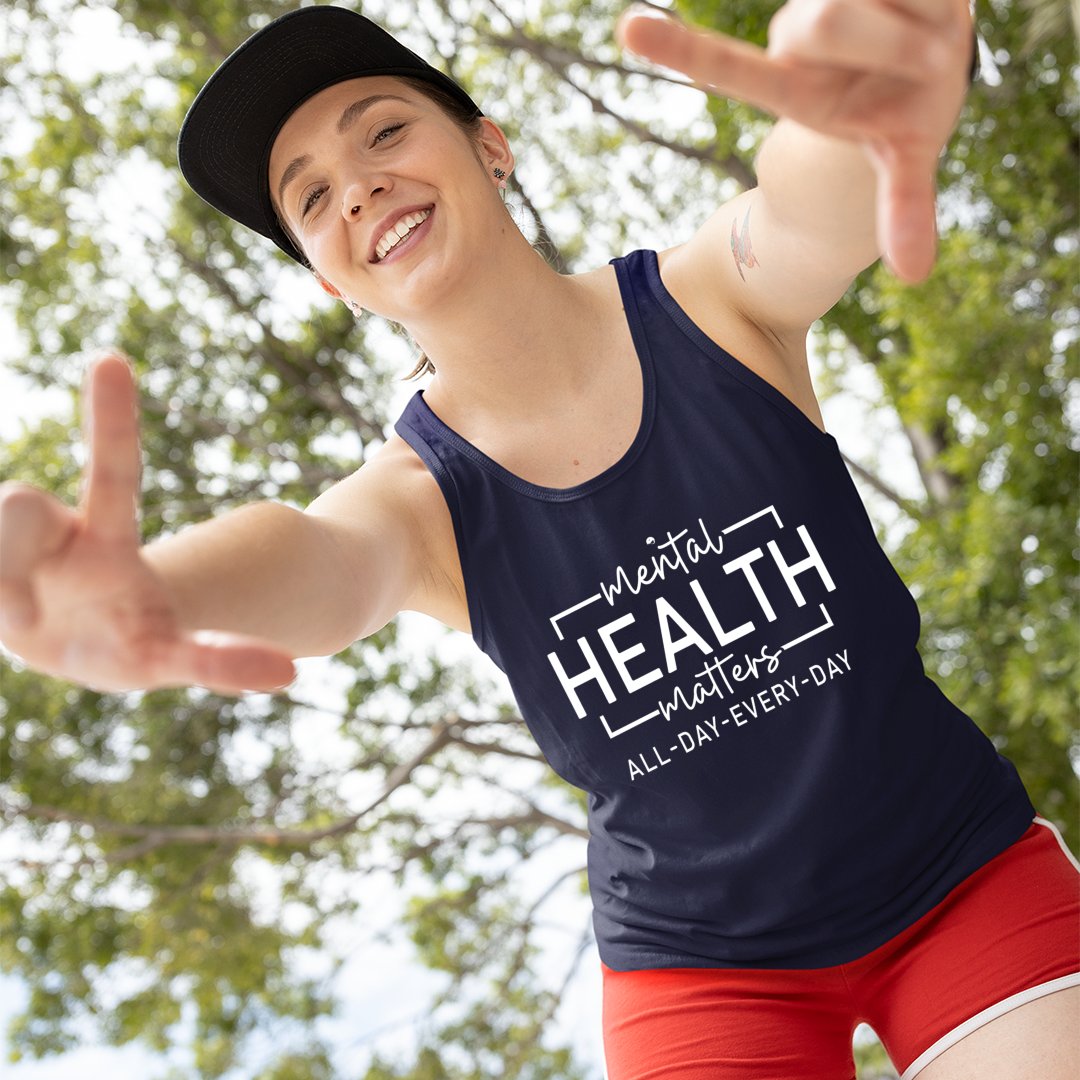 Unisex Jersey Tank Mental Health Matter All Day Every Day