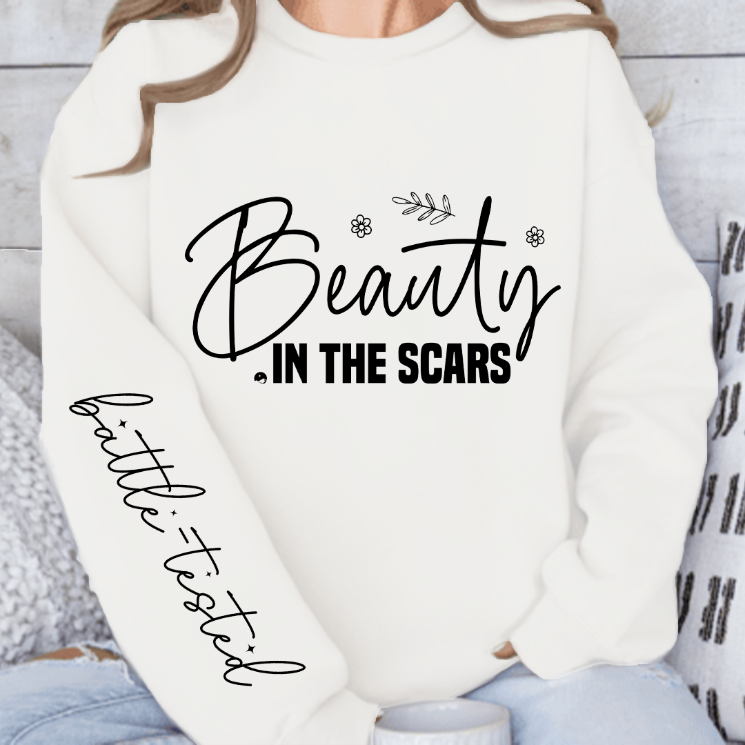 Sweatshirt Unisex Beauty in the scars