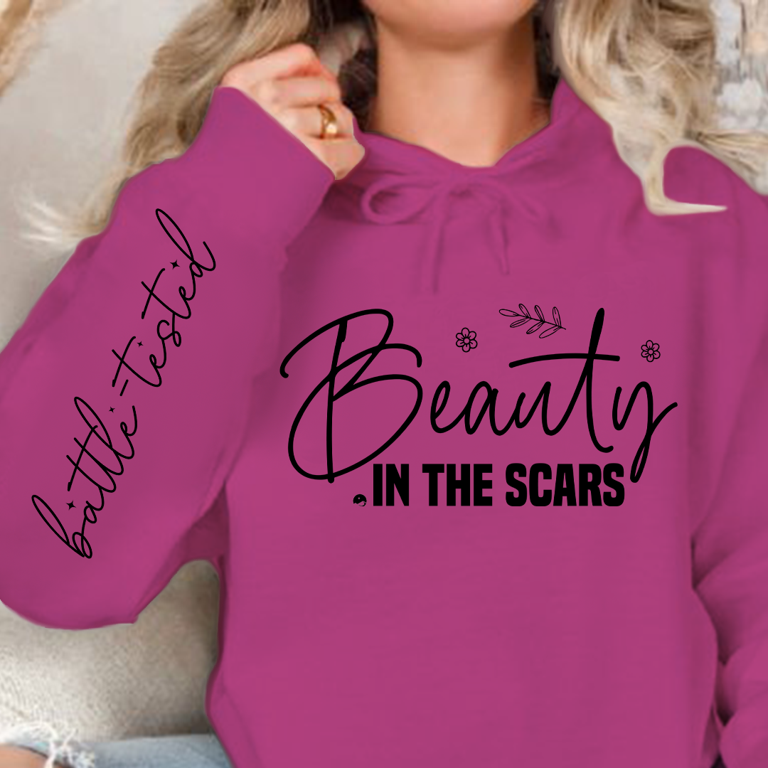 Hoodie Unisex Beauty in the scars