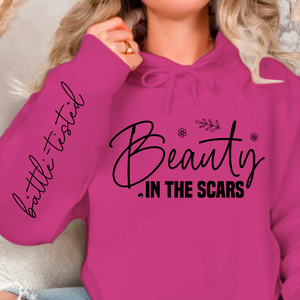 Hoodie Unisex Beauty in the scars