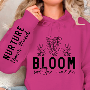 Hoodie Unisex Bloom With Care