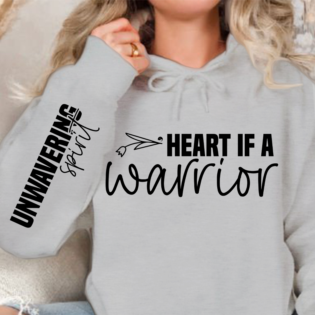 Hoodie Unisex Heart if a warrior