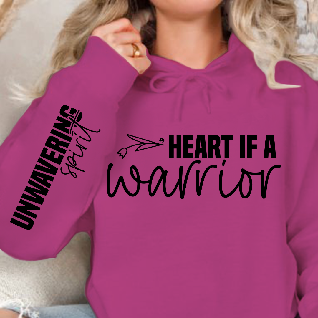 Hoodie Unisex Heart if a warrior