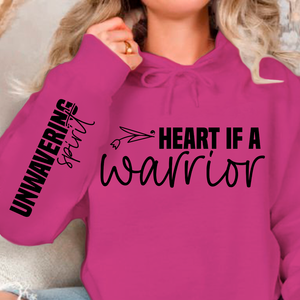 Hoodie Unisex Heart if a warrior