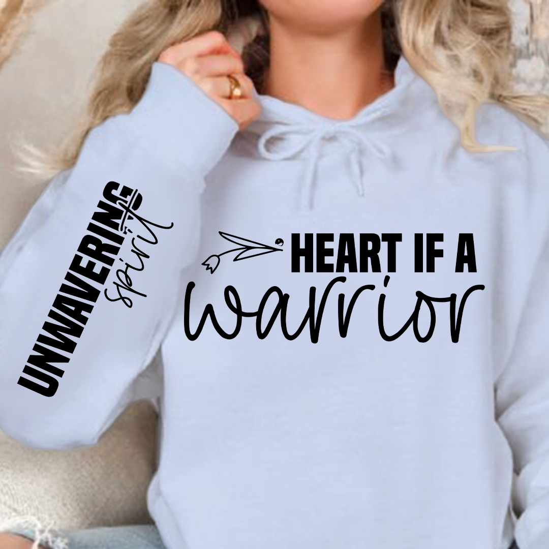 Hoodie Unisex Heart if a warrior