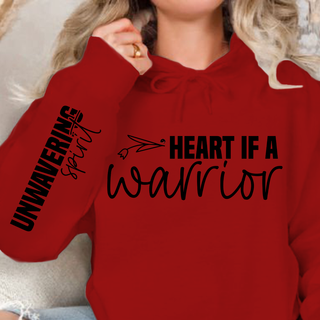 Hoodie Unisex Heart if a warrior