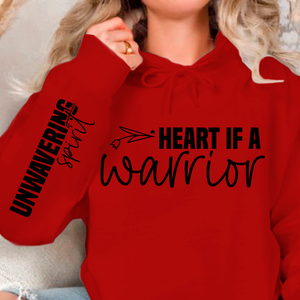 Hoodie Unisex Heart if a warrior
