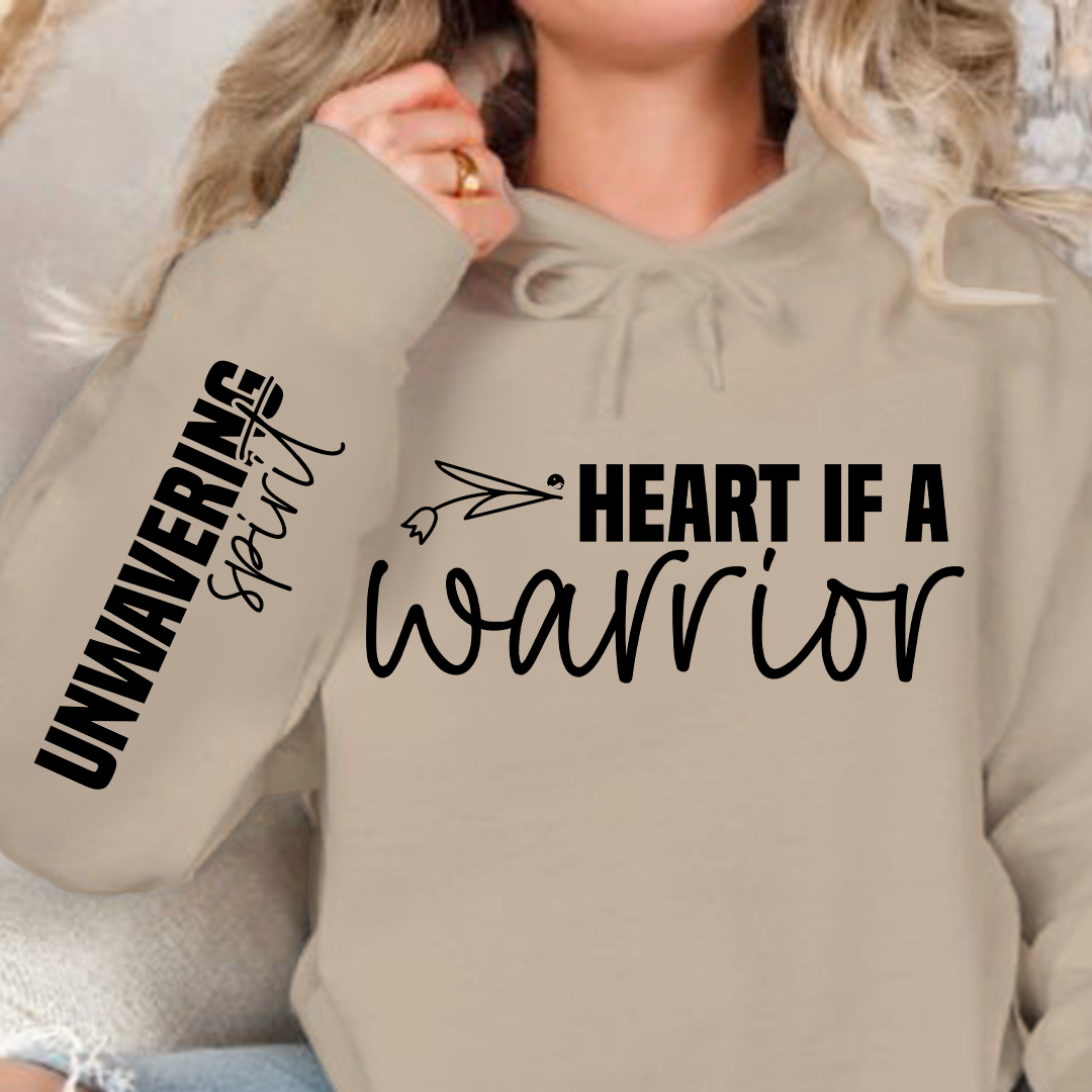 Hoodie Unisex Heart if a warrior