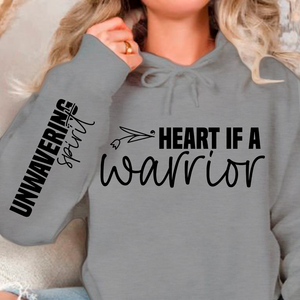 Hoodie Unisex Heart if a warrior