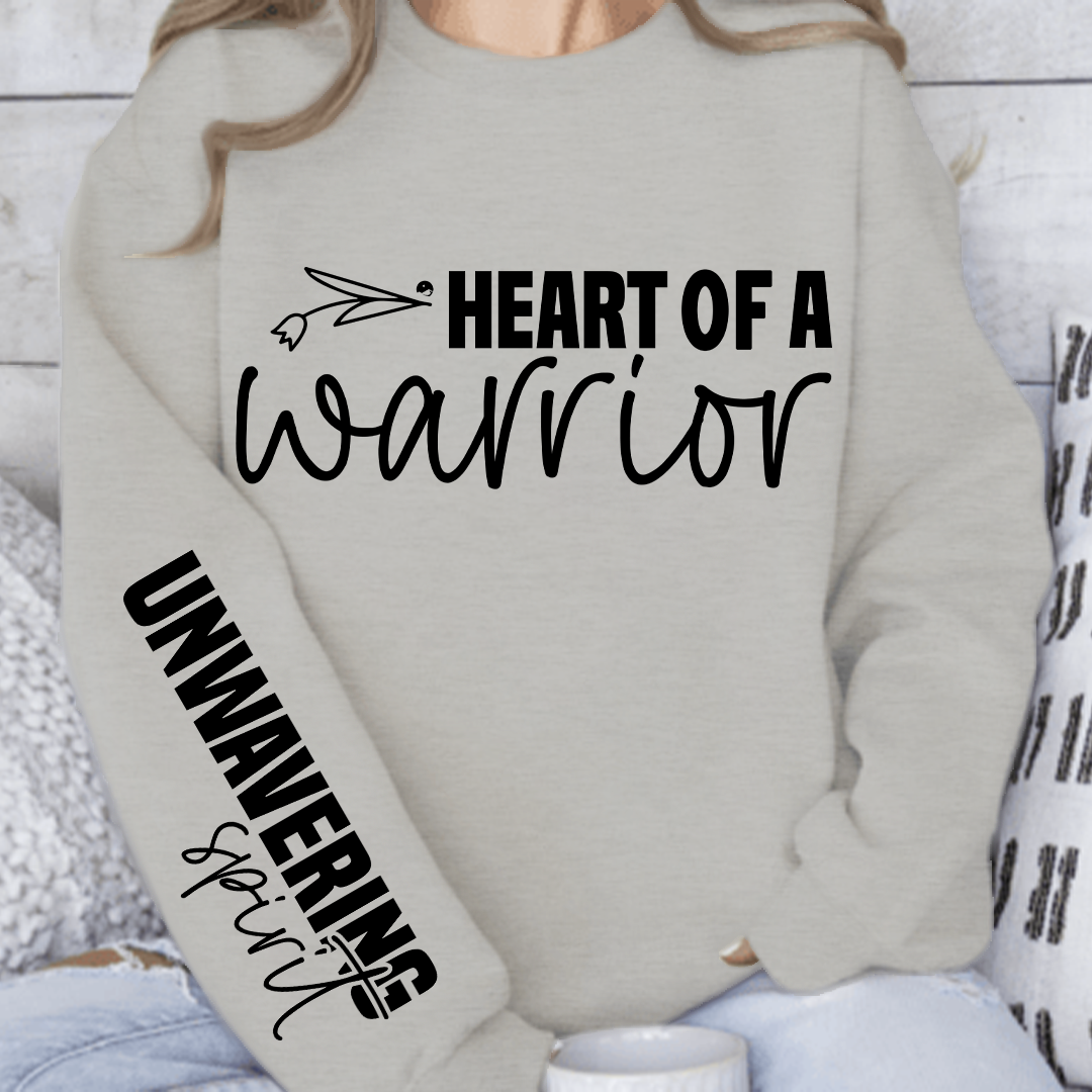 Sweatshirt Unisex Heart of a warrior