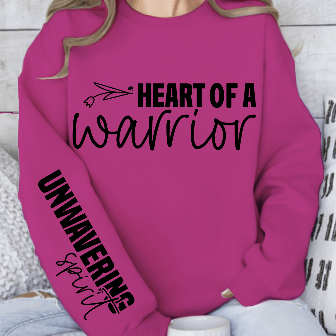 Sweatshirt Unisex Heart of a warrior