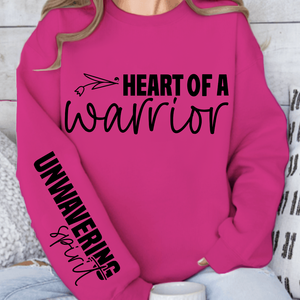 Sweatshirt Unisex Heart of a warrior