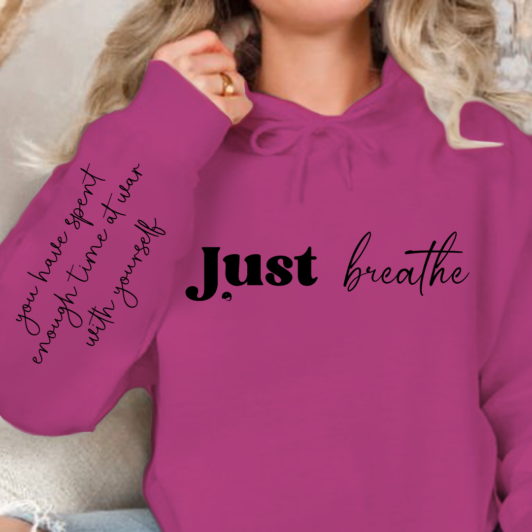 Hoodie Unisex Just Breathe