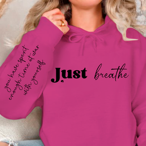 Hoodie Unisex Just Breathe