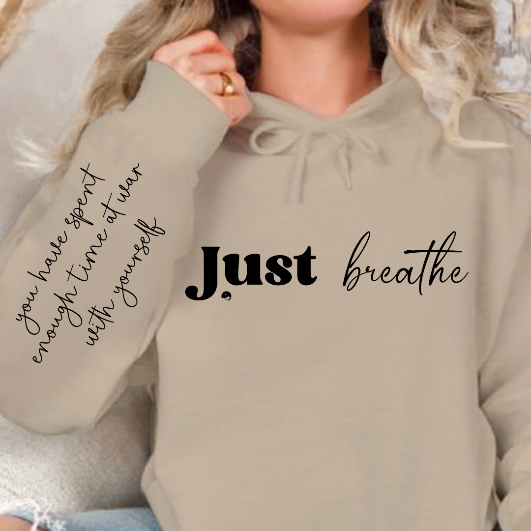 Hoodie Unisex Just Breathe