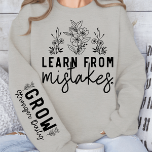 Sweatshirt Unisex Learn From Mistakes