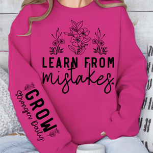 Sweatshirt Unisex Learn From Mistakes