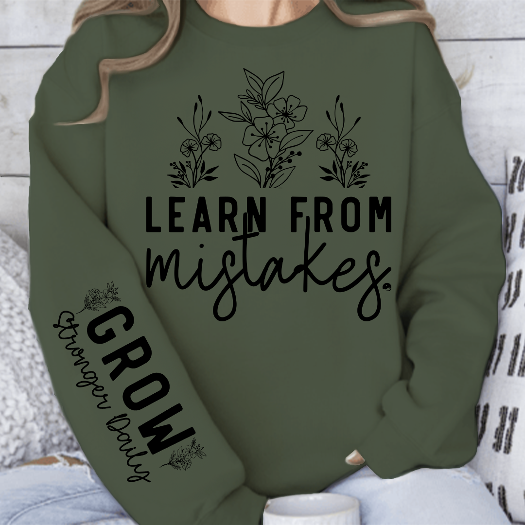 Sweatshirt Unisex Learn From Mistakes