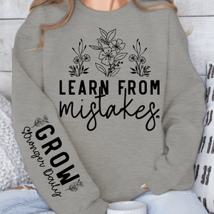 Sweatshirt Unisex Learn From Mistakes