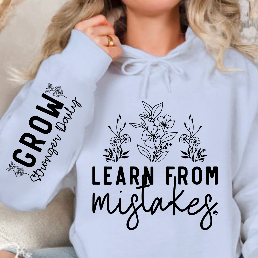 Hoodie Unisex Learn From Mistakes