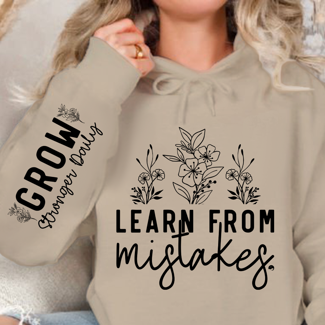 Hoodie Unisex Learn From Mistakes