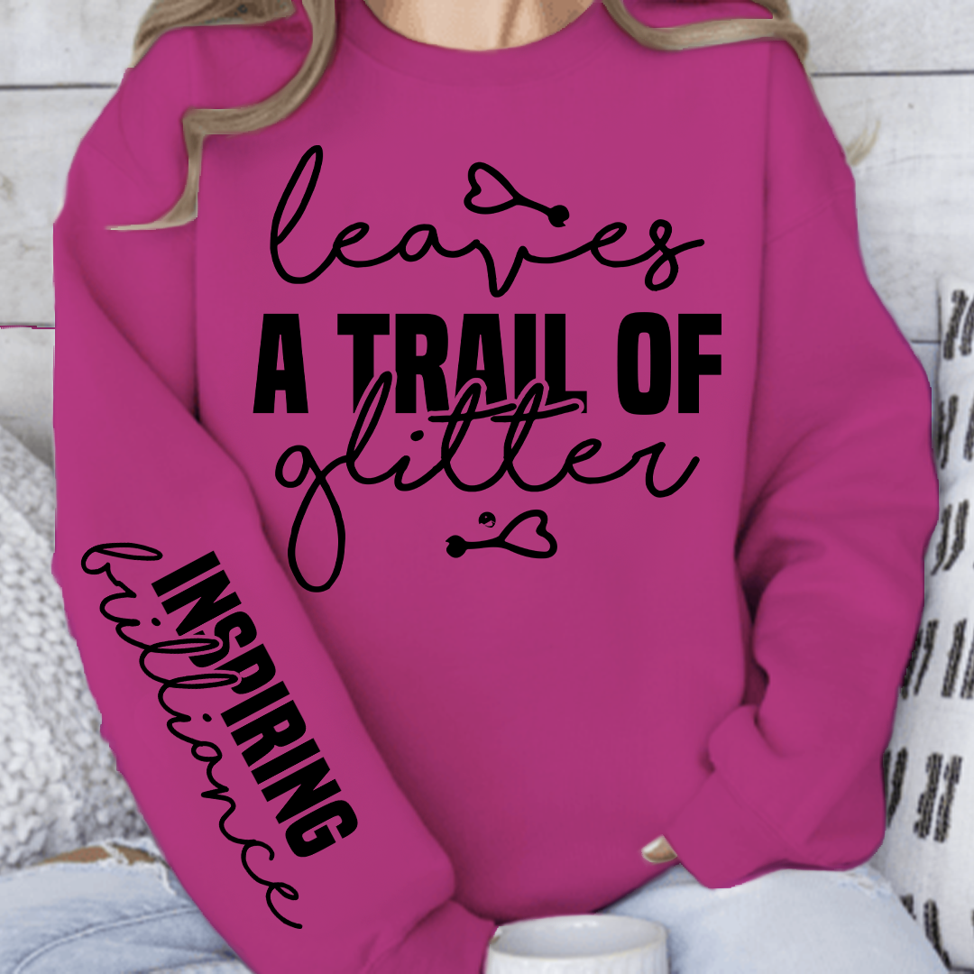 Sweatshirt Unisex Leaves a trail of glitter