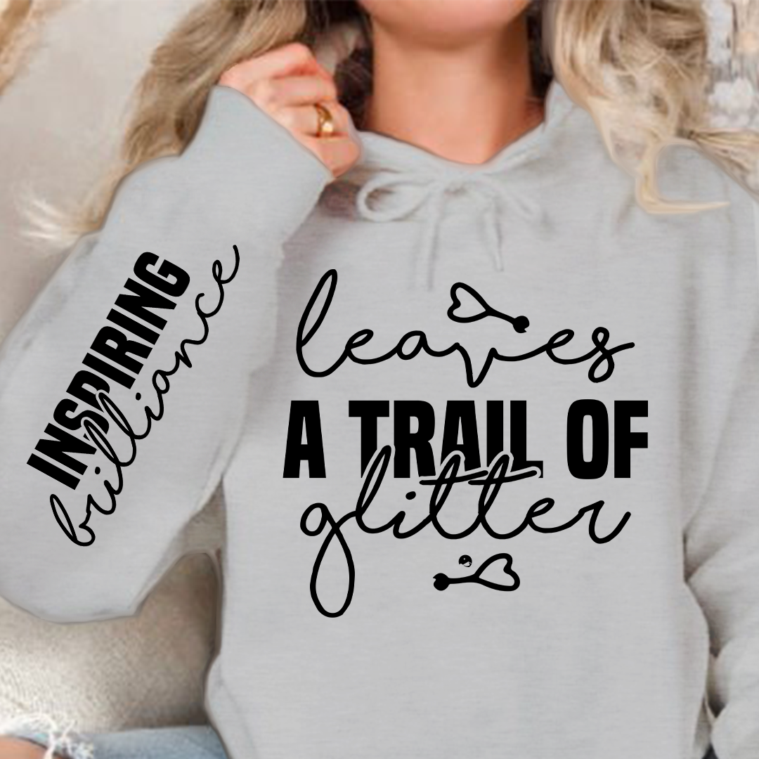 Hoodie Unisex Leaves a trail of glitter
