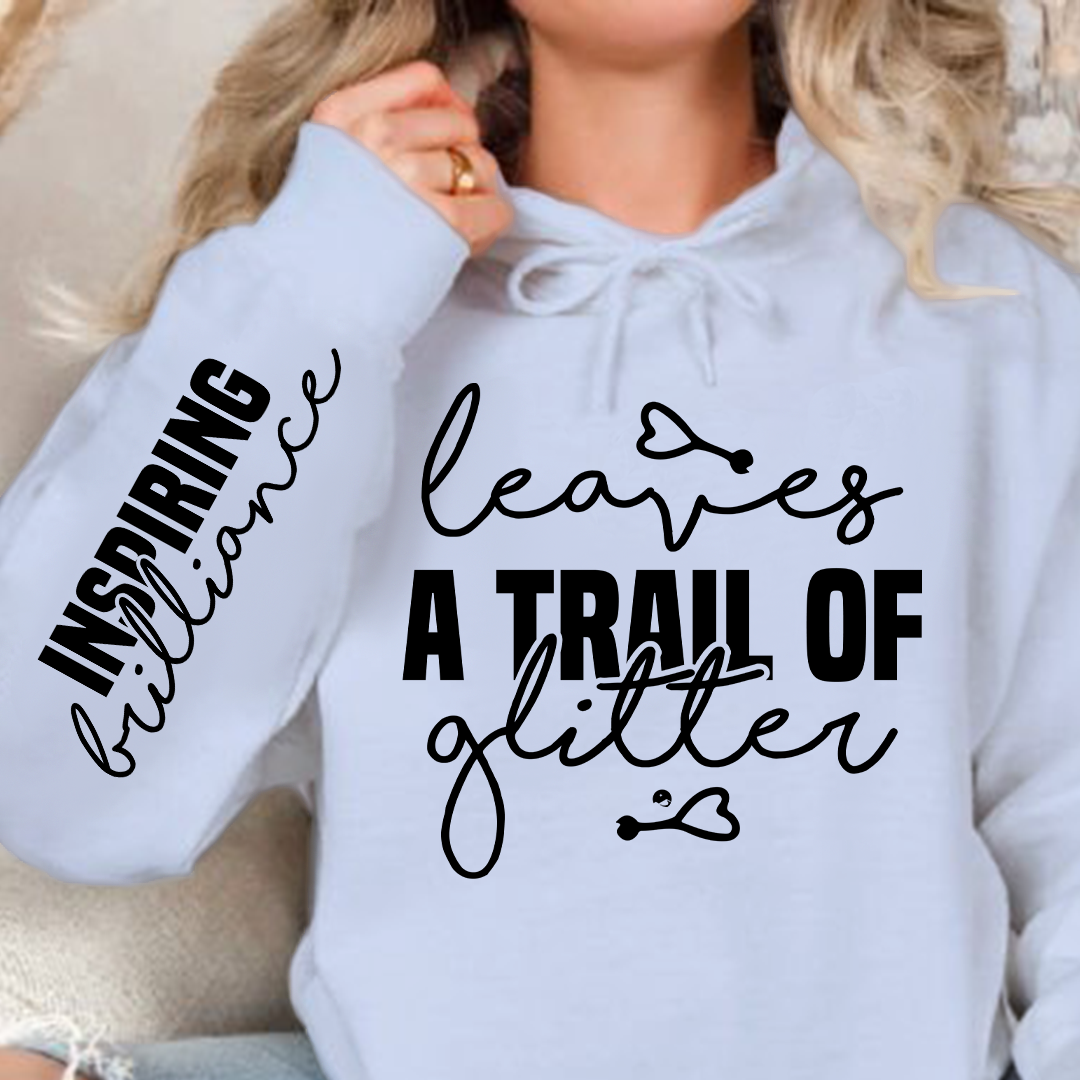 Hoodie Unisex Leaves a trail of glitter