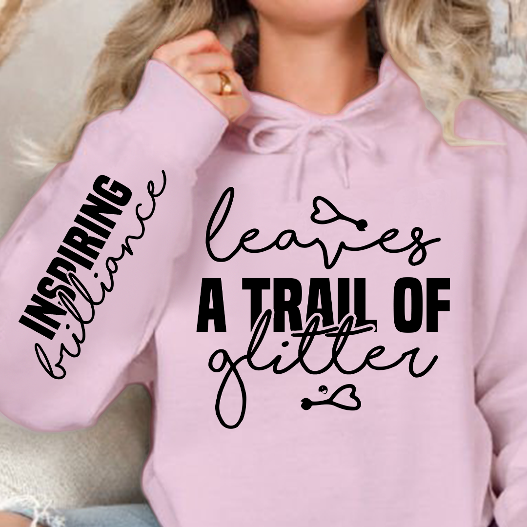 Hoodie Unisex Leaves a trail of glitter