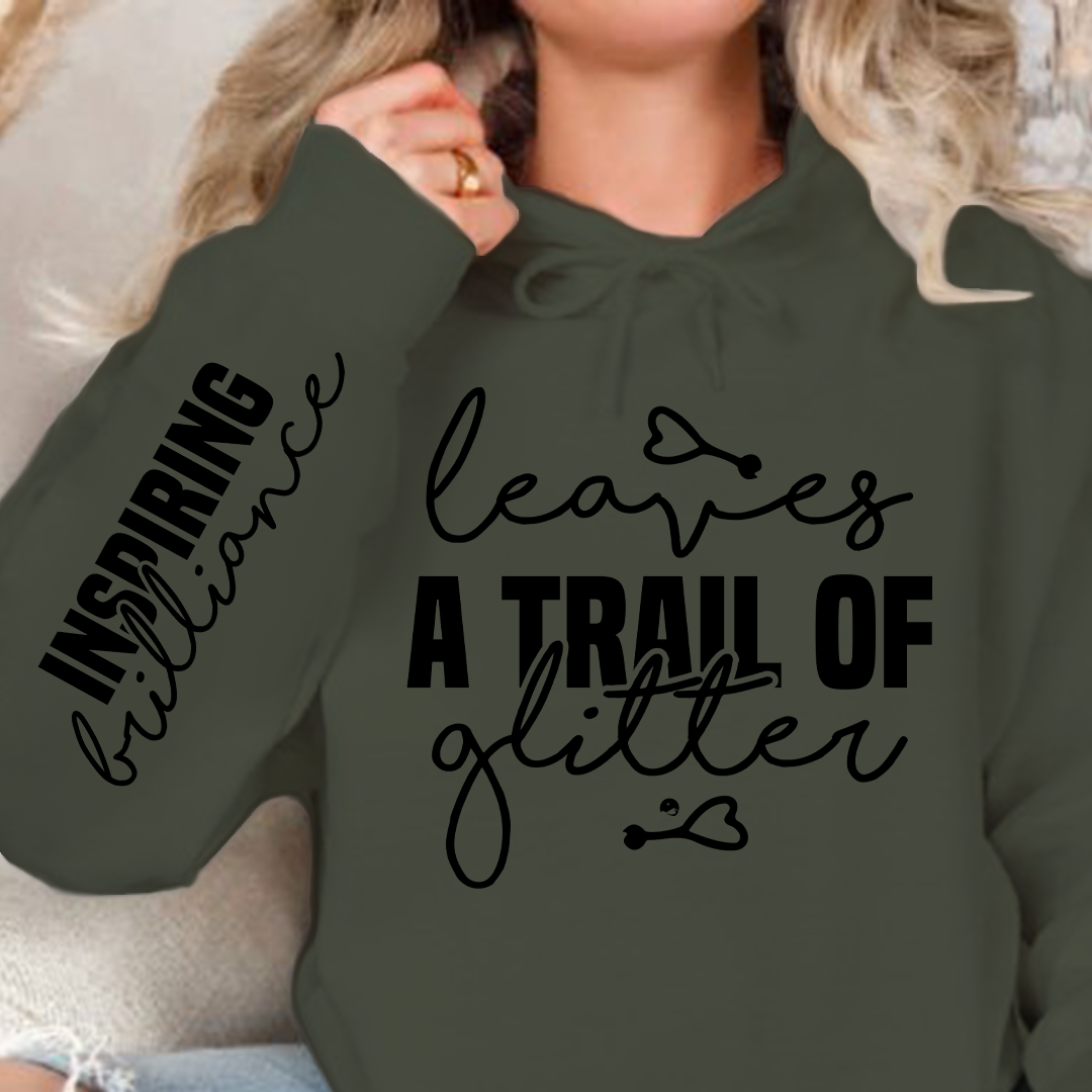 Hoodie Unisex Leaves a trail of glitter