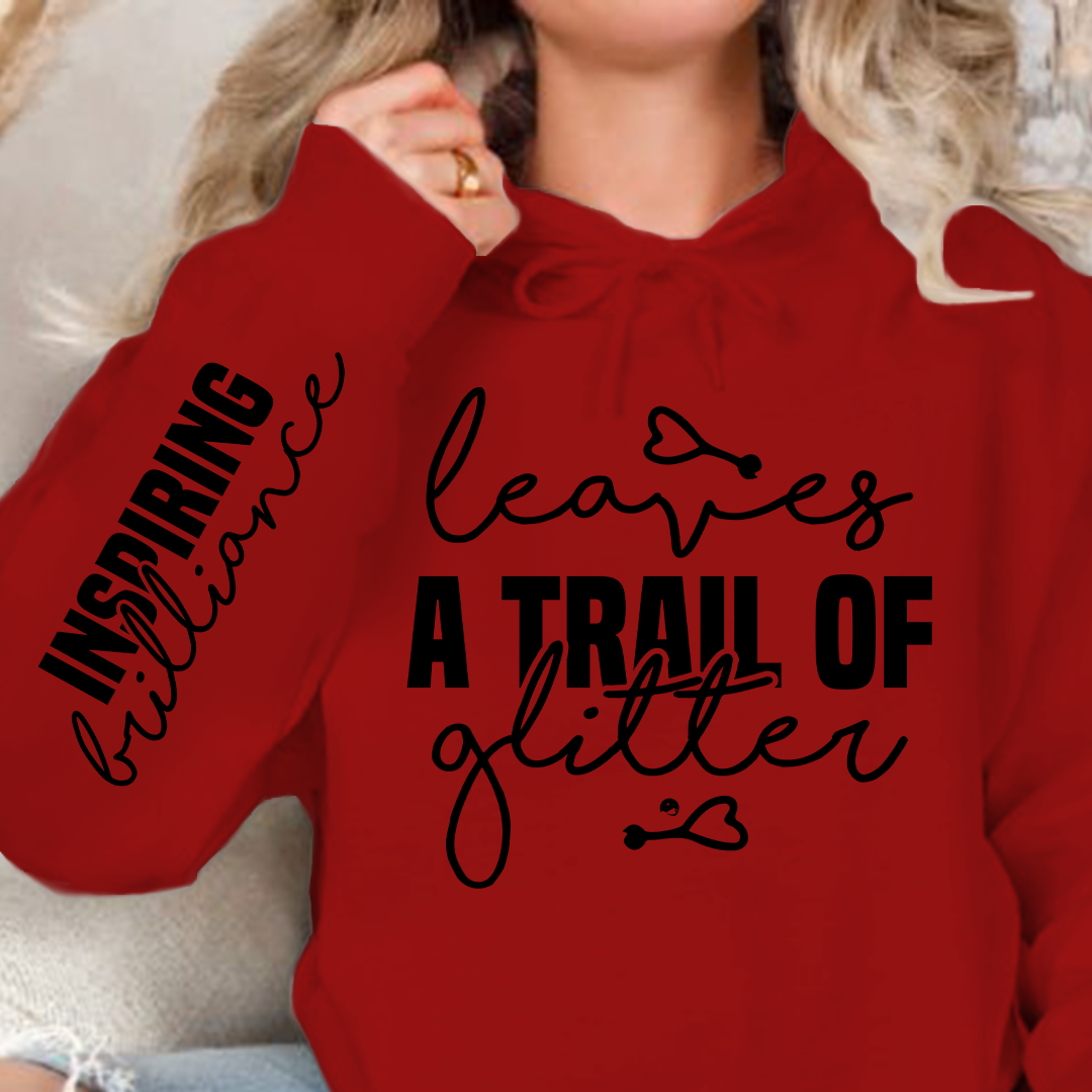 Hoodie Unisex Leaves a trail of glitter