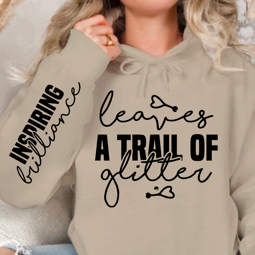 Hoodie Unisex Leaves a trail of glitter
