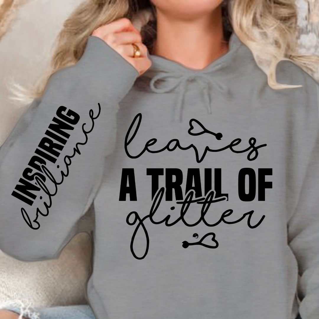 Hoodie Unisex Leaves a trail of glitter