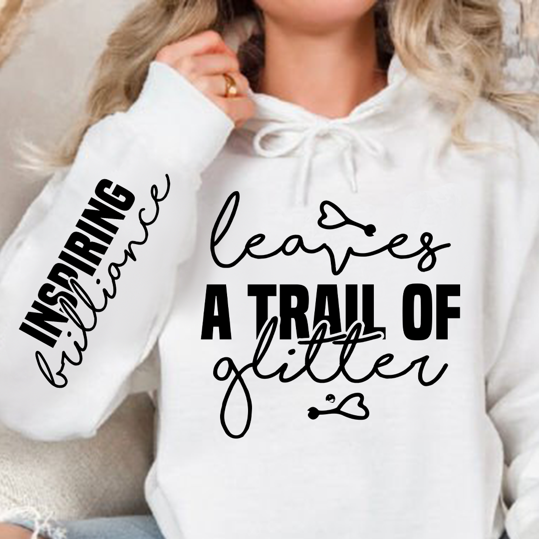 Hoodie Unisex Leaves a trail of glitter