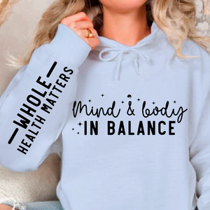 Hoodie Unisex Mind & Body In Balance