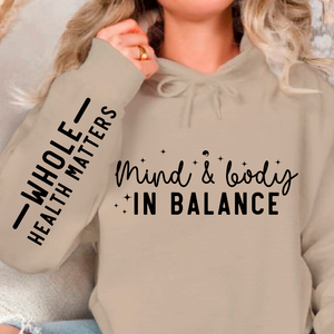 Hoodie Unisex Mind & Body In Balance