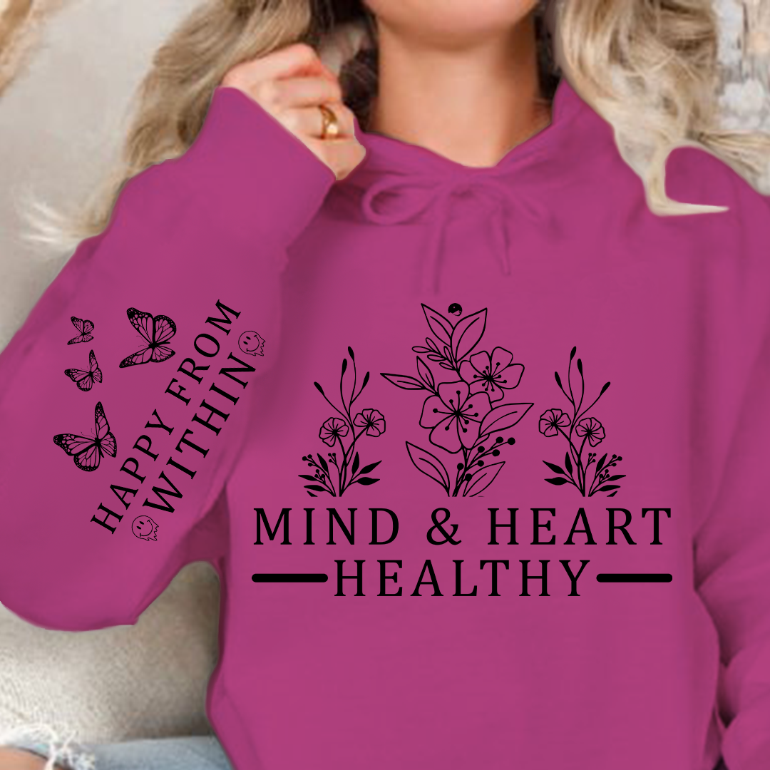 Hoodie Unisex Mind & Heart Healthy