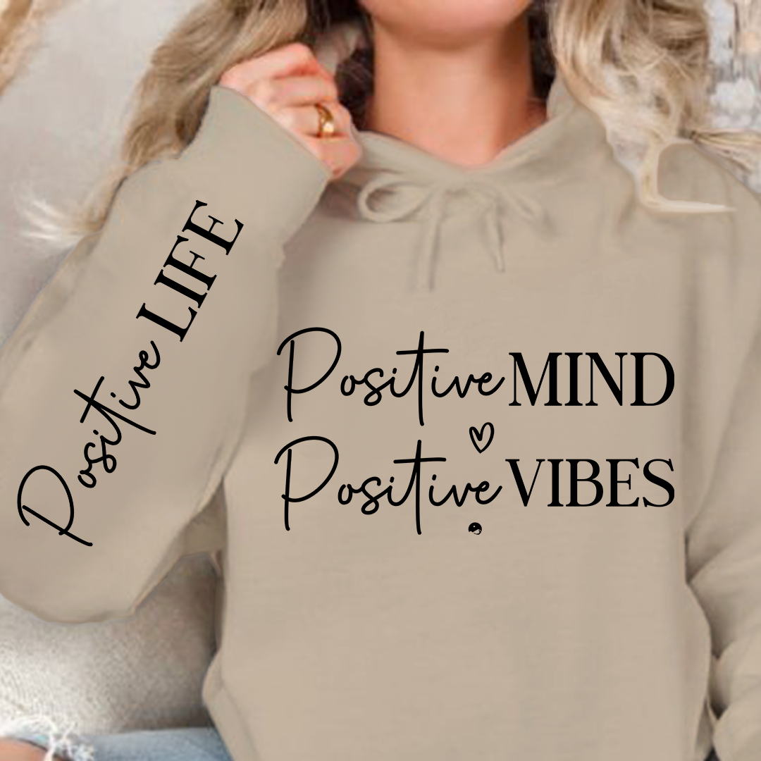 Hoodie Unisex Positive Mind Positive Vibes