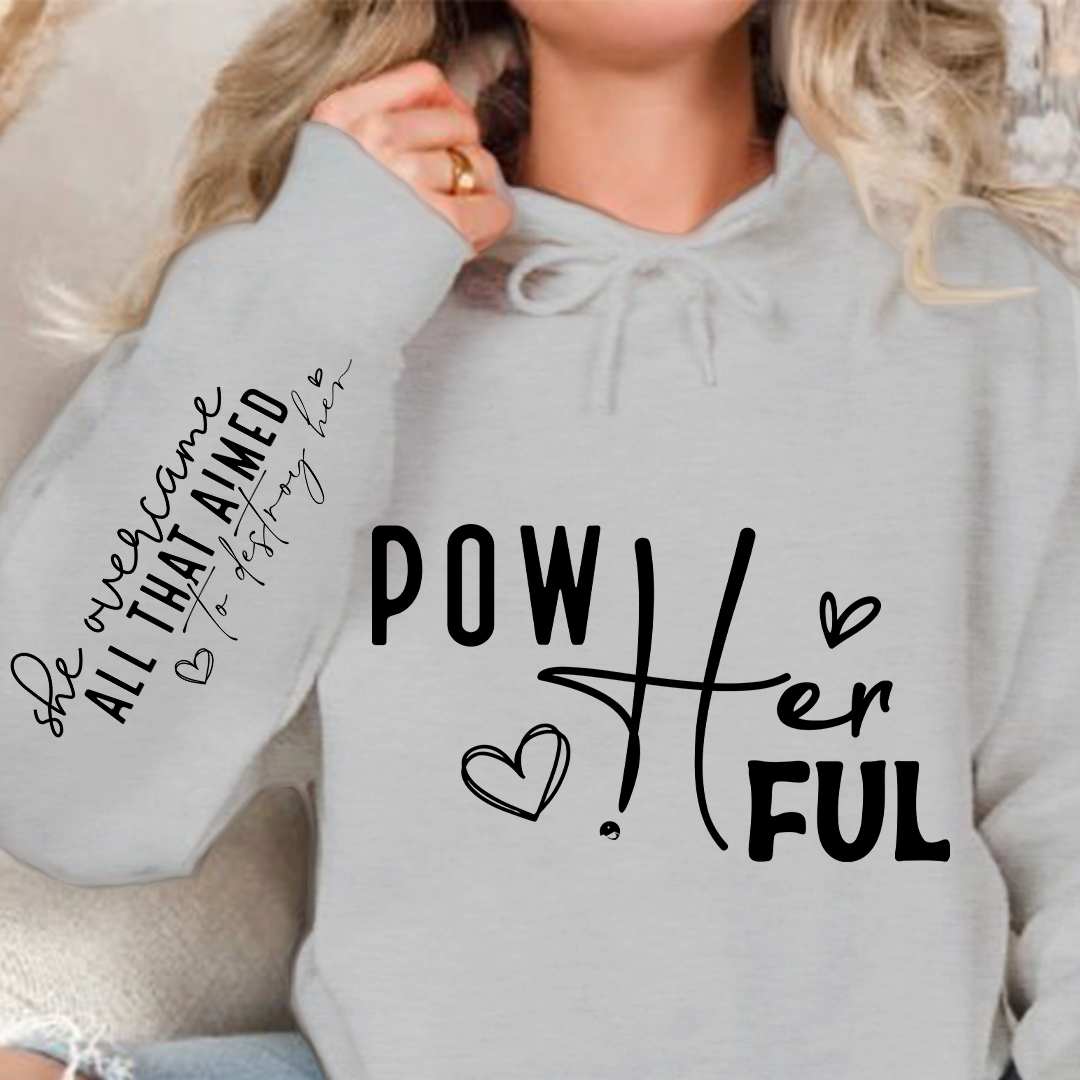Hoodie Unisex Pow Her Ful