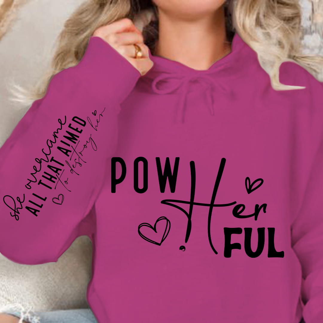 Hoodie Unisex Pow Her Ful
