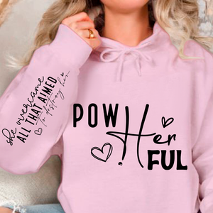 Hoodie Unisex Pow Her Ful