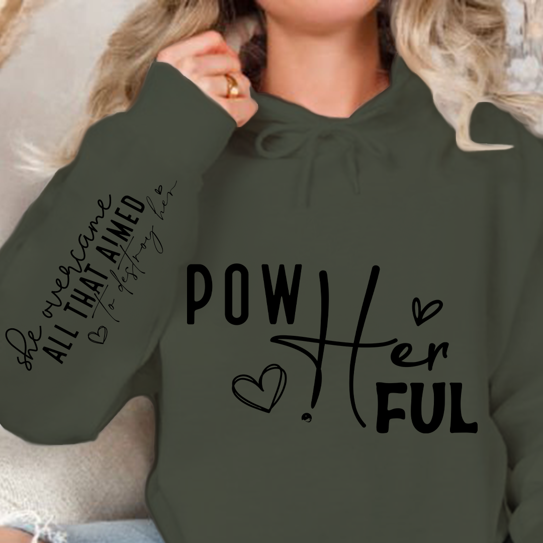 Hoodie Unisex Pow Her Ful
