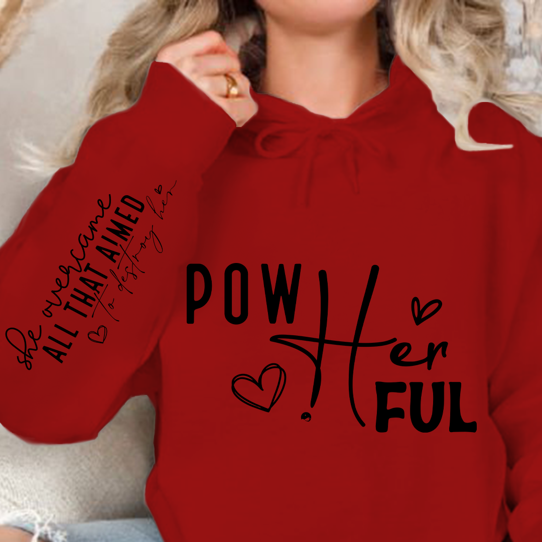 Hoodie Unisex Pow Her Ful
