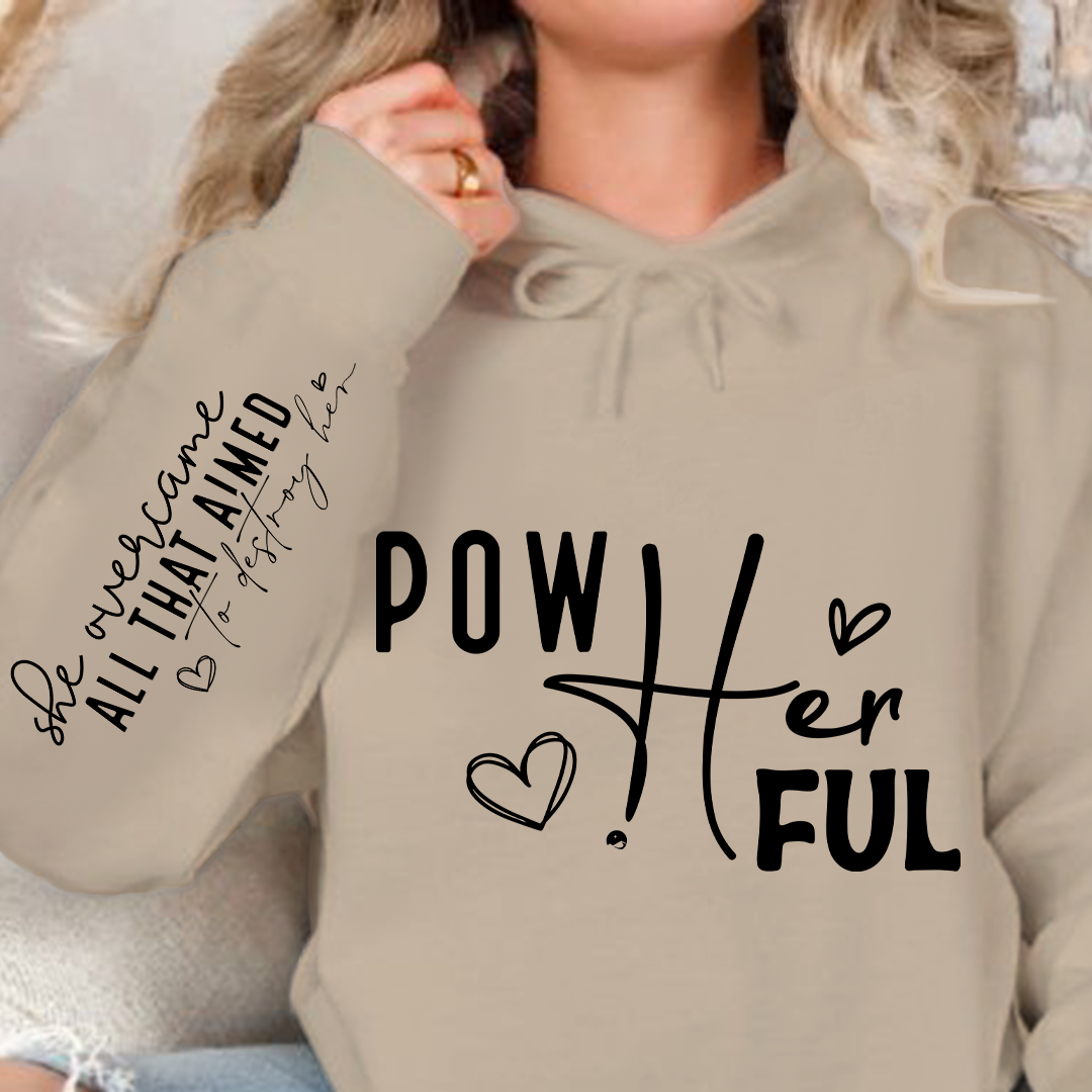 Hoodie Unisex Pow Her Ful