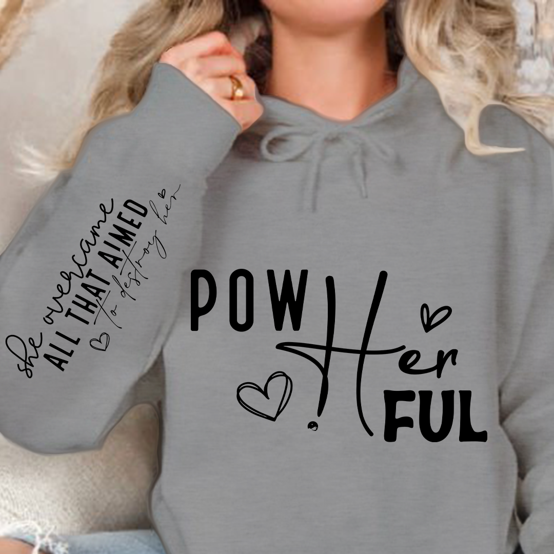 Hoodie Unisex Pow Her Ful