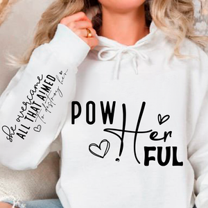 Hoodie Unisex Pow Her Ful