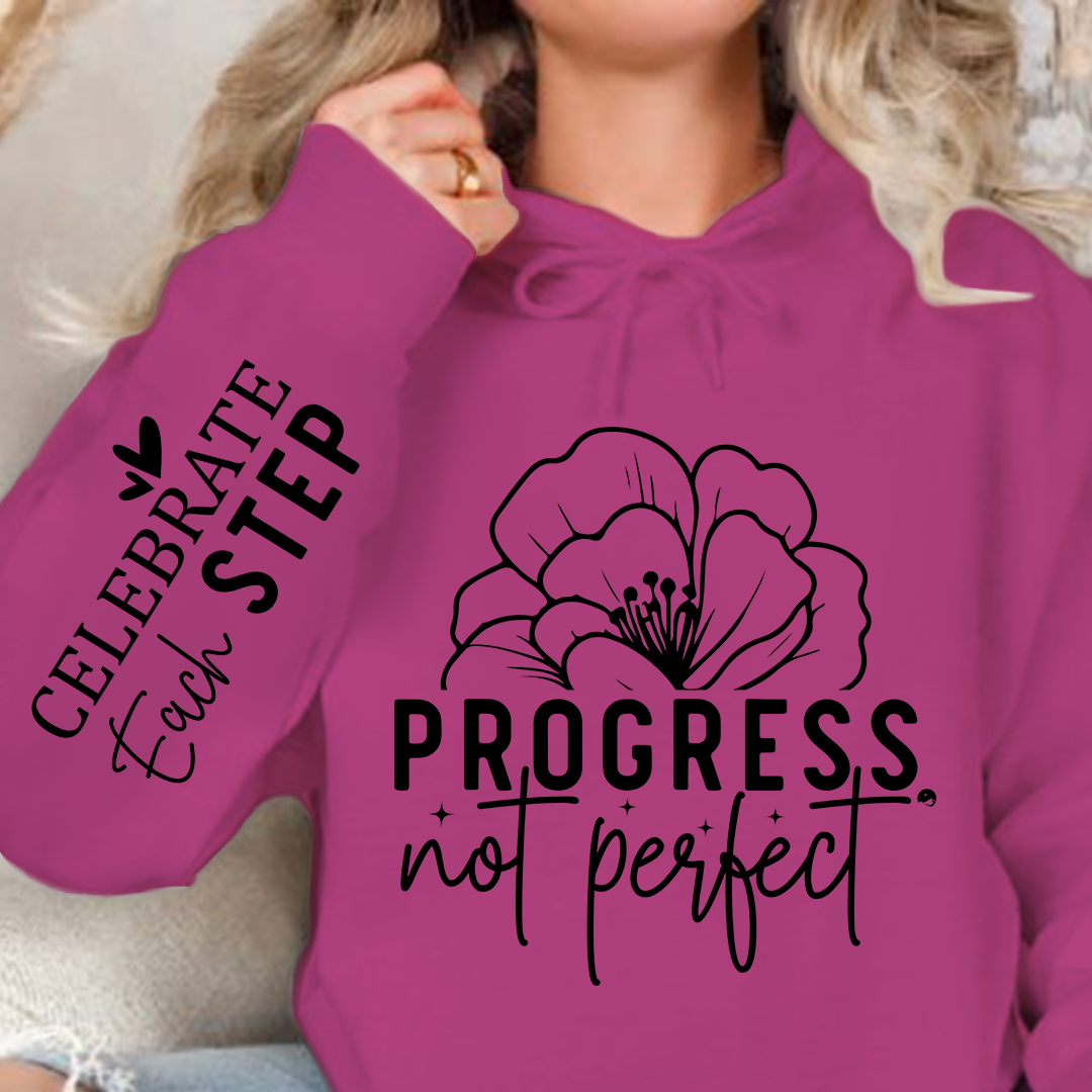Hoodie Unisex Progress Not Perfect
