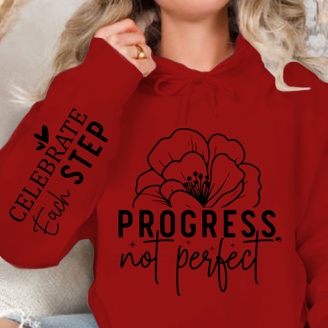 Hoodie Unisex Progress Not Perfect