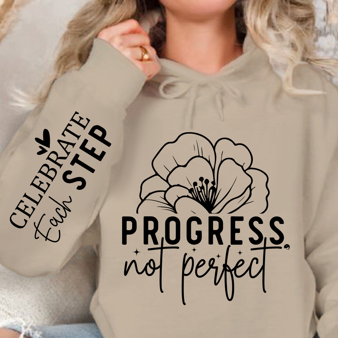 Hoodie Unisex Progress Not Perfect